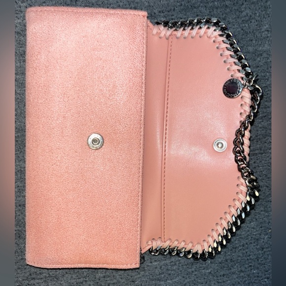 Salmon/dusty pink Stella McCartney wallet - Picture 5 of 6